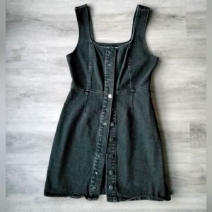 Urban Outfitters Black Denim Dress